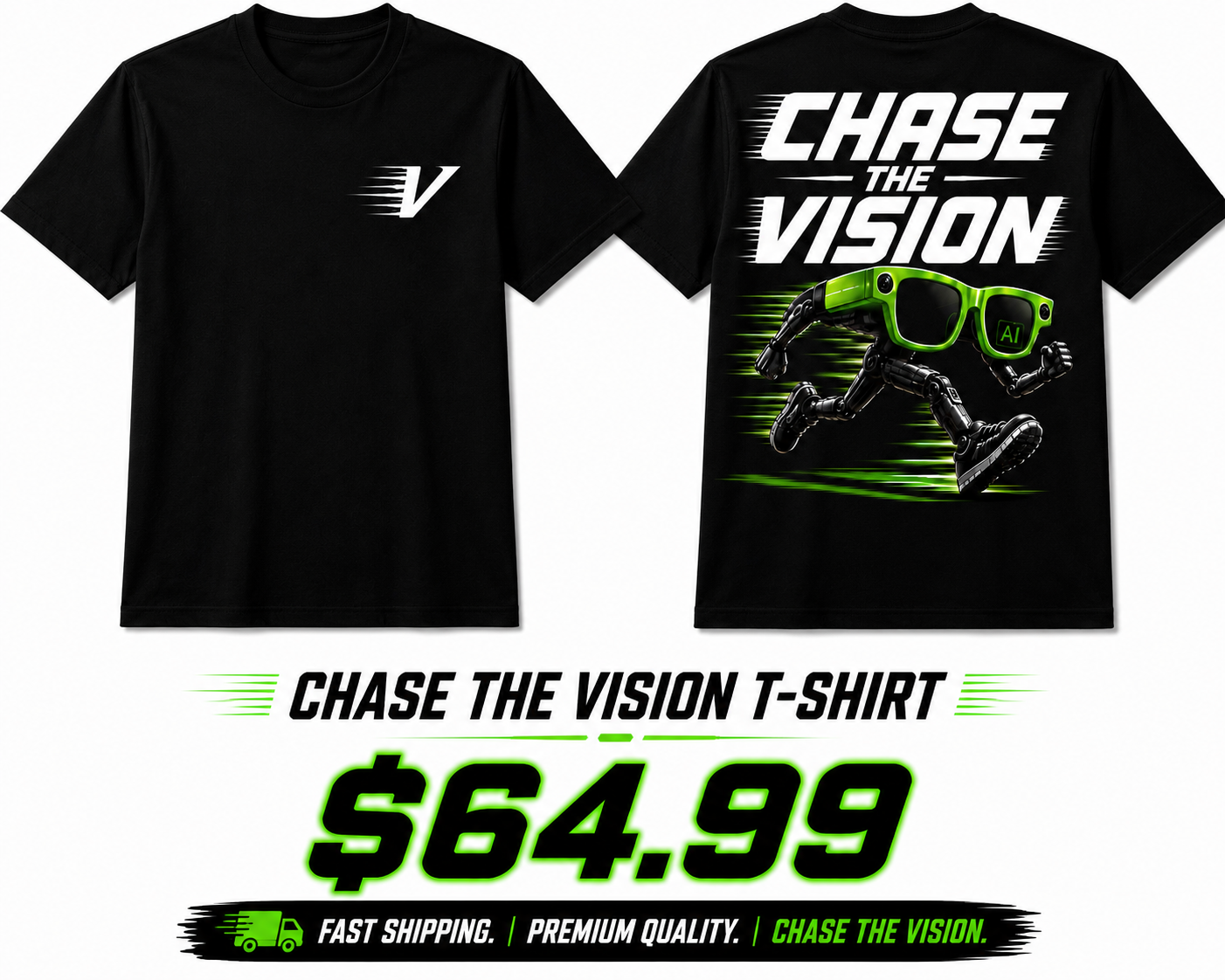 G.E.D Collection-CHASE THE VISION Tee
