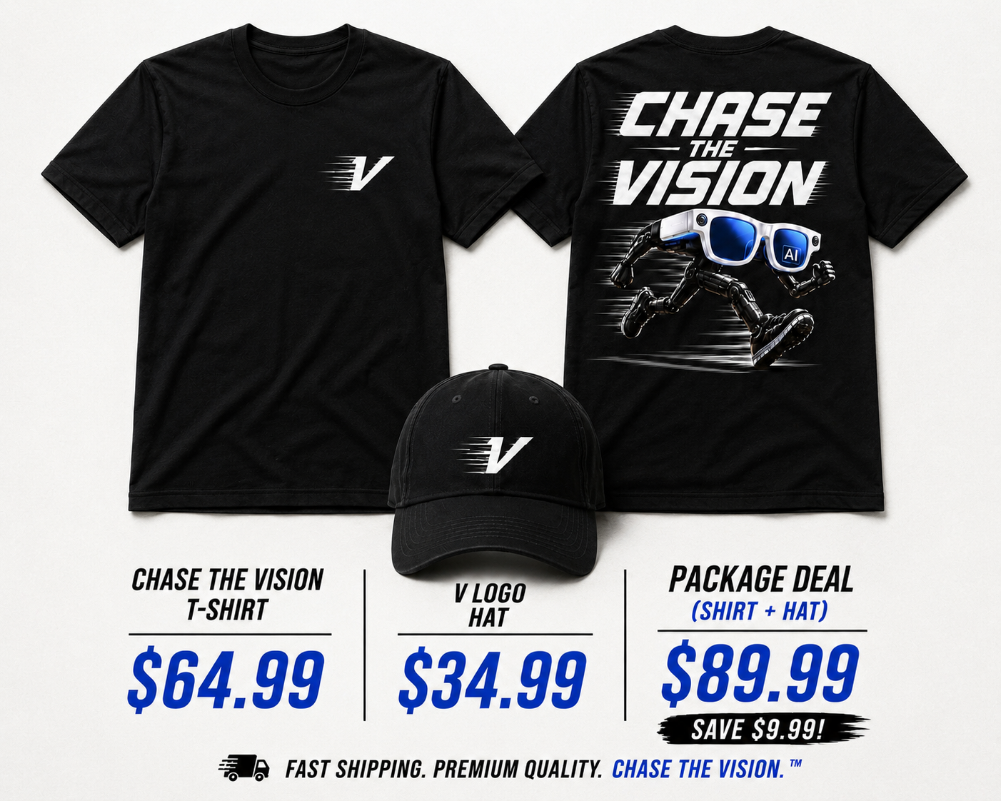 G.E.D Collection-CHASE THE VISION/Blue Lenses