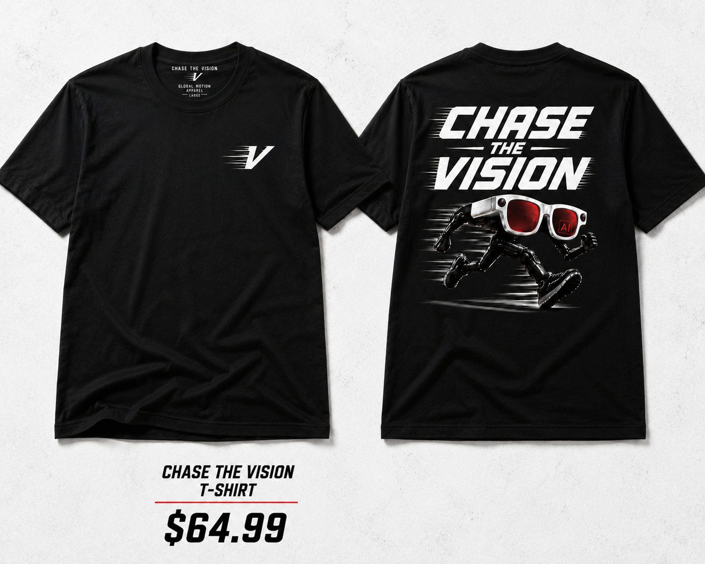 G.E.D Collection-CHASE THE VISION/Red Lenses