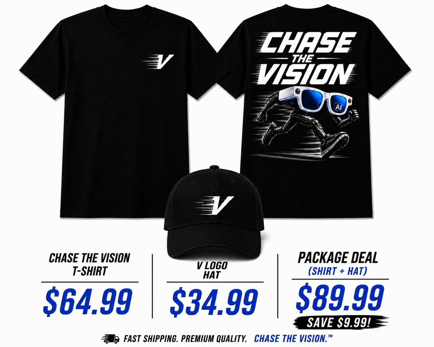 G.E.D Collection-CHASE THE VISION/Blue Lenses