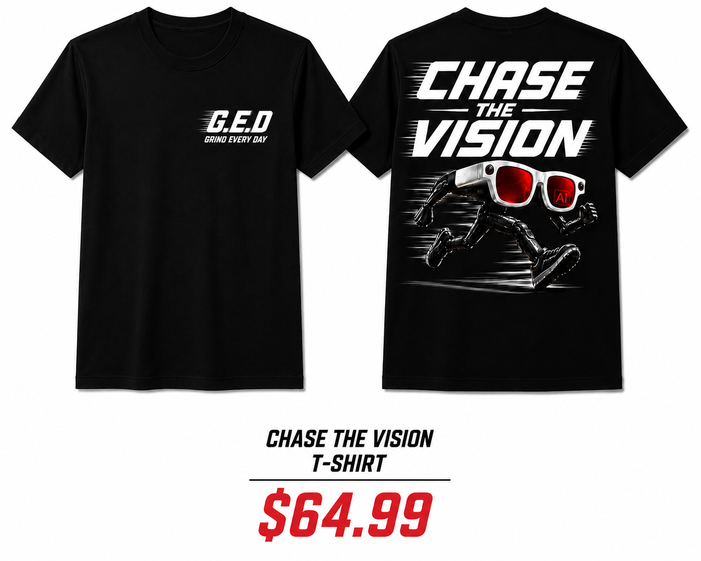 G.E.D Collection-CHASE THE VISION-Red Lenses