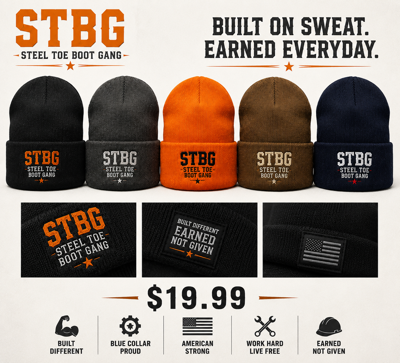 Steel Toe Boot Gang Collection-Beanie