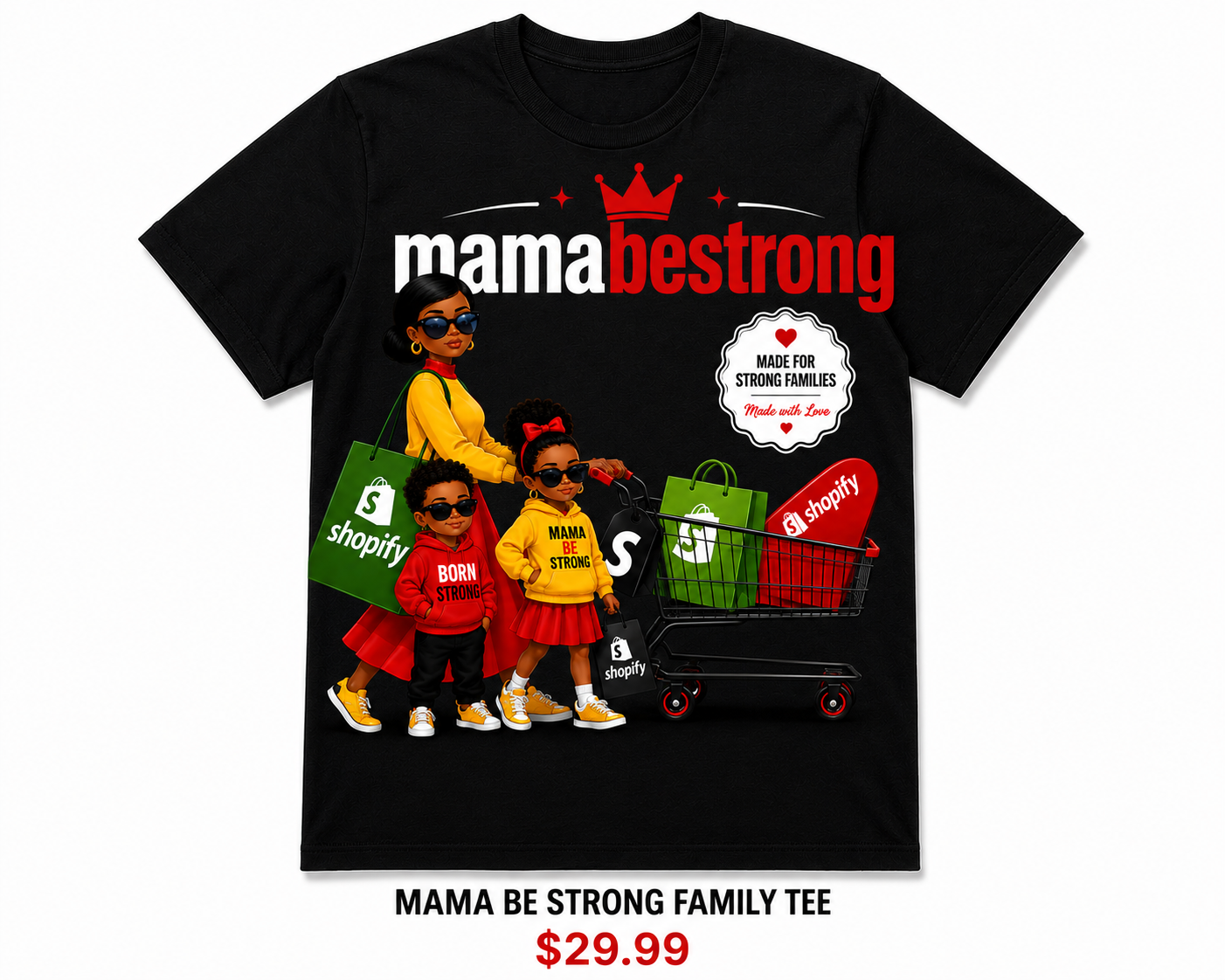 MAMA BE STRONG Kids Wear