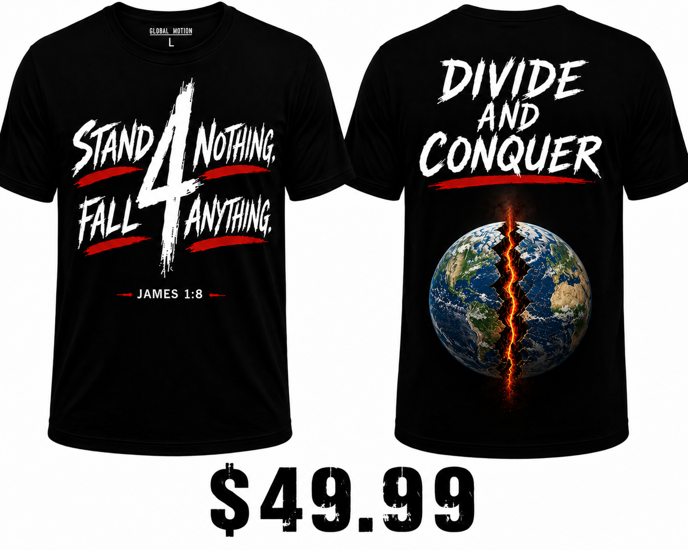 Stand 4 Nothing, Fall 4 Anything/Premium Graphic T-Shirt
